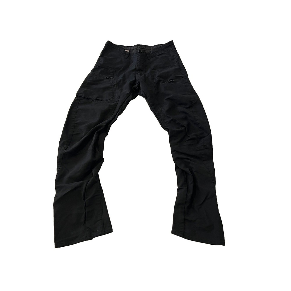 G Star Raw Cargo Pants Mens 31x34 (Fits 32x31) Black Zip Cargo Regular Tapered